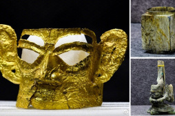 金面具、神壇、玉琮、絲綢……三星堆考古又上新了！