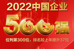 喜報！瀘州老窖集團位列2022中國企業500強第300位，排名較上年提升37位